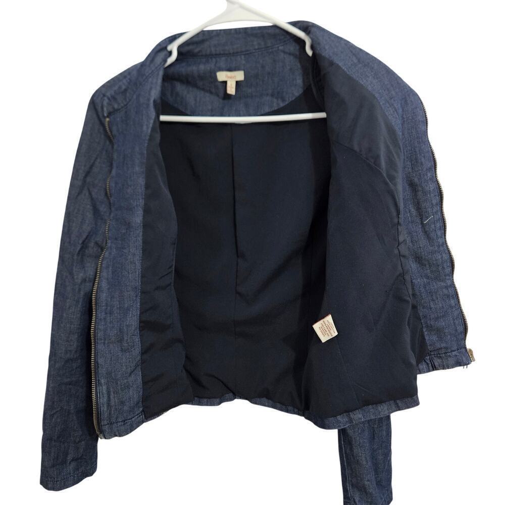 Reba Womens Western Embroidered Full Zip Long Sleeve Denim Jacket Size Small - Picture 4 of 7